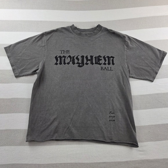 Lady Gaga Other - Lady Gaga T-Shirt Unisex XL Gray Excellent Mayhem Ball Tour 2025 Graphic Tee